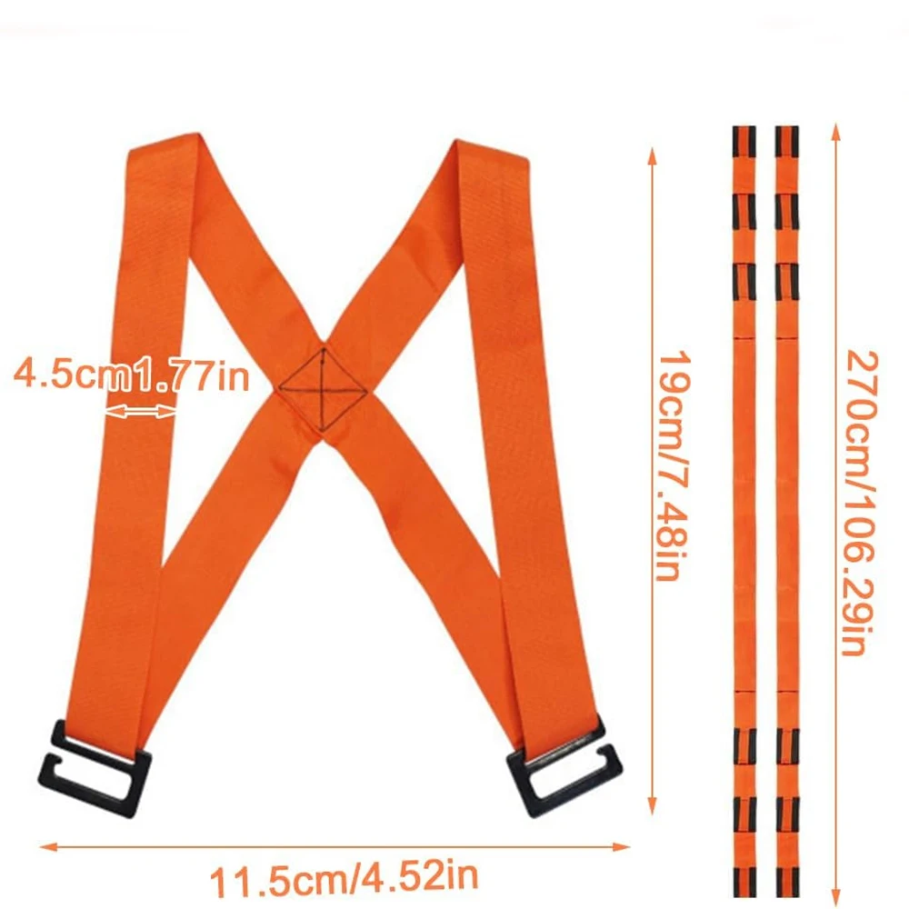 2PCS Carrying Straps Moving 2 People Lifting and Carrying System Lifting Straps for Shoulder Moving Straps Safe Moving Equipment