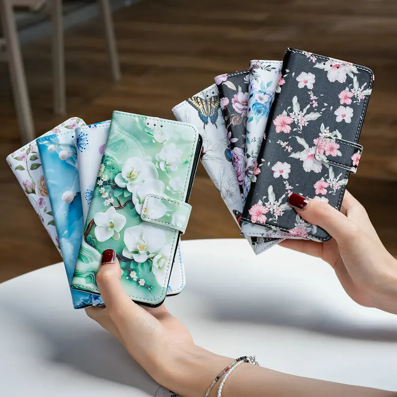 Pova 6 Pro 5G Flip Case For Tecno Camon 30 3D Emboss Floral Leather Wallet Funda Spark 20C 30C 30 Pro Go 2024 Book Cover