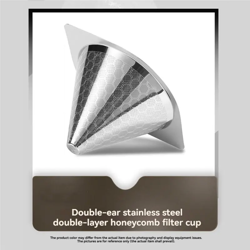 ALIM-Reusable Coffee Filter For Hario & For Chemex 6/8/10 Cup Bodum Fine Mesh Paperless Pour Over Coffee Dripper