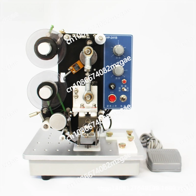 241B electric color ribbon coding machine direct heating automatic printing production date label packaging bag colored printing