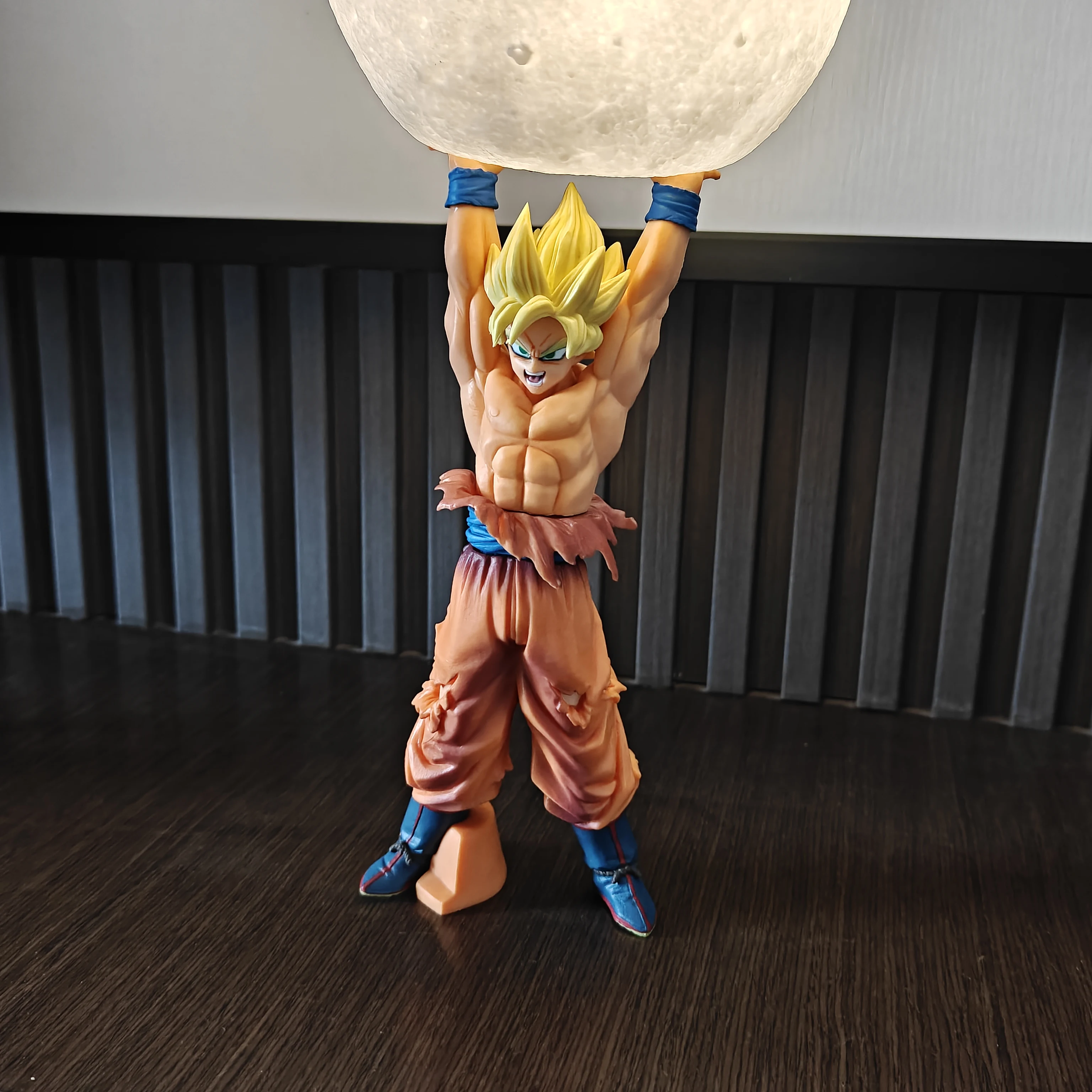 

40cm Dragon Ball Son Goku Light Lamp Charging Endurance Version Model Kakarotto Kamehameha Wave Magnetic Ornament Action Figure