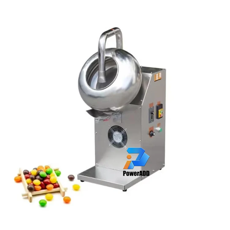 Sugar Coating Polishing Machine Chocolate Panning Automatic Coating Machine For Confectionery