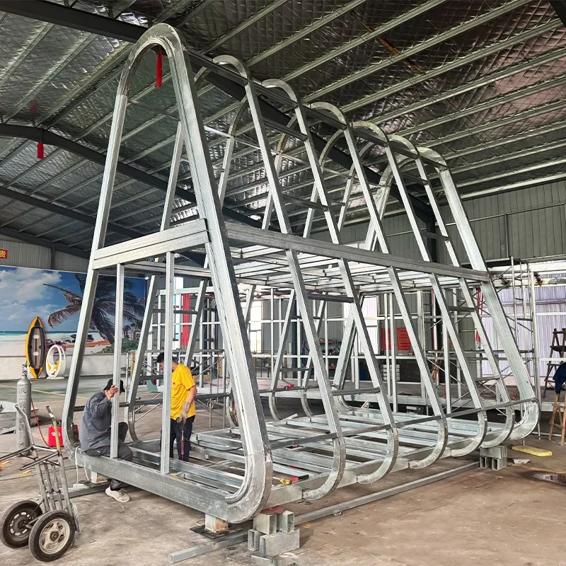 Triangle house, movable steel structure villa, outdoor camping vacation shelter miniature house