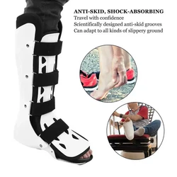 Ankle Brace Foot Drop Corrector Ankle Joint Varus Valgus Calf Fracture Fixer Breathable Adjustable Leg Feet Support Boot M/L 1pc