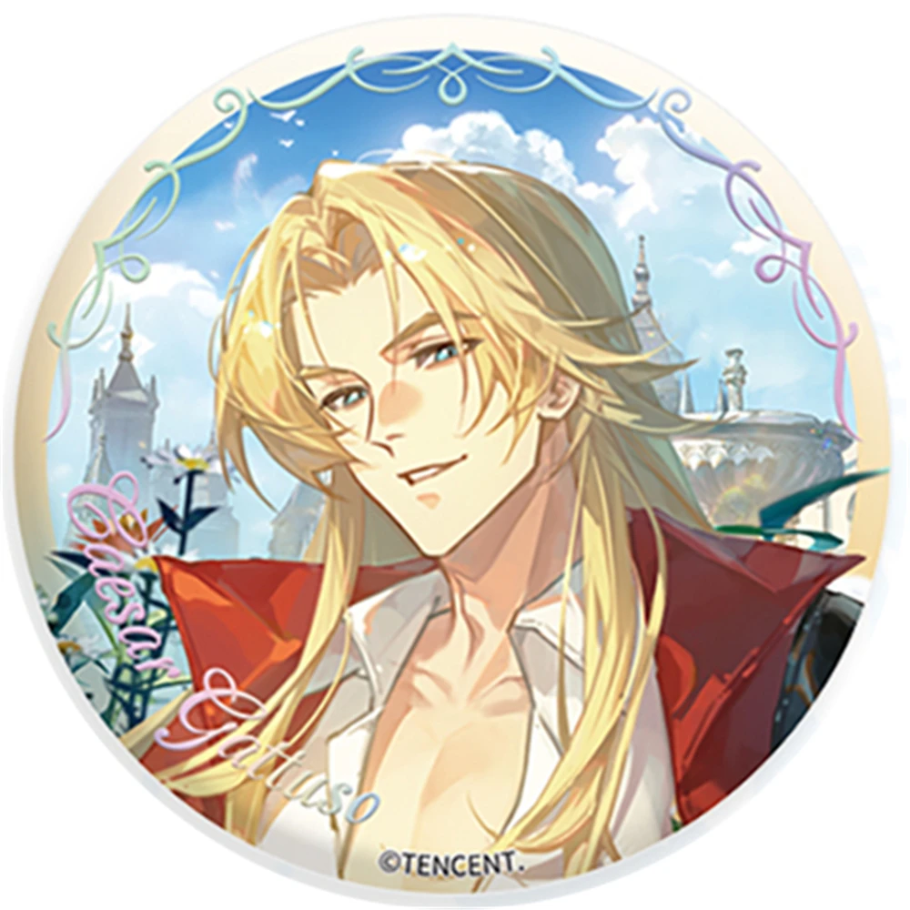 58 مللي متر أنيمي The Blazing Dawn DRAGON RAJA Ricardo · M · Lu Motong Chen تأثيري حلي شارة دبوس SPTE صفيح بروش دعامة عيد الميلاد جيلف #5