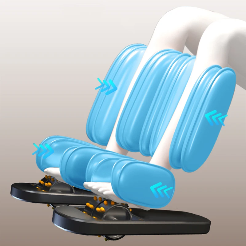 SM-819L Poltrona da massaggio manipolatore 3D di lusso Pista da massaggio super lunga Airbag per tutto il corpo Riscaldamento Sedia da massaggio musicale a gravità zero