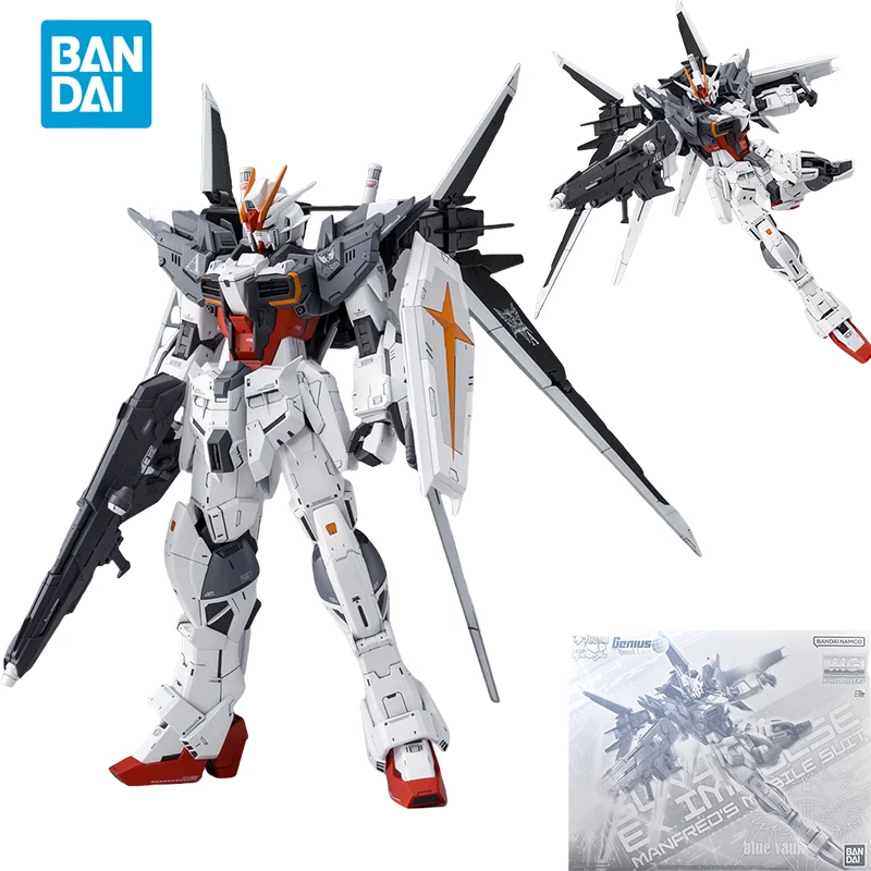 Spot Direct Delivery Bandai Original Anime GUNDAM Model MG 1/100 GUNDAM EX IMPLUSE Action Figure Assembly PB Toys For Children