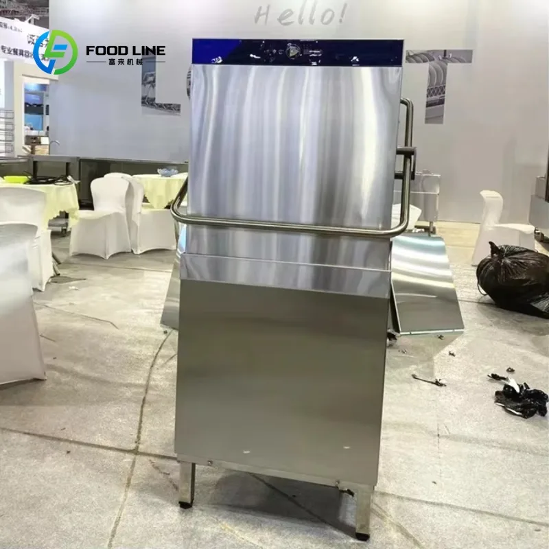 Fast Cycle Warewashing Hood Type Dishwasher Low Water Consumption Professional Kitchen Commercial Dishwasher Machine for Sale