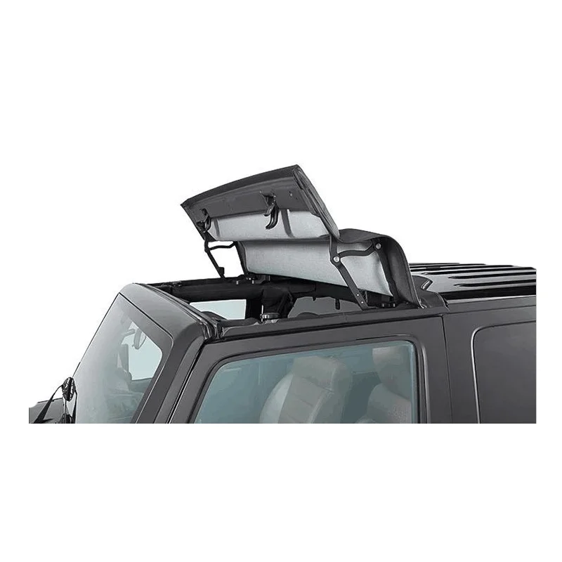 

Hot sale exterior accessories for Jeep wrangler jk 2007+ black canvas 4 door top set power front soft top cover car sunroof