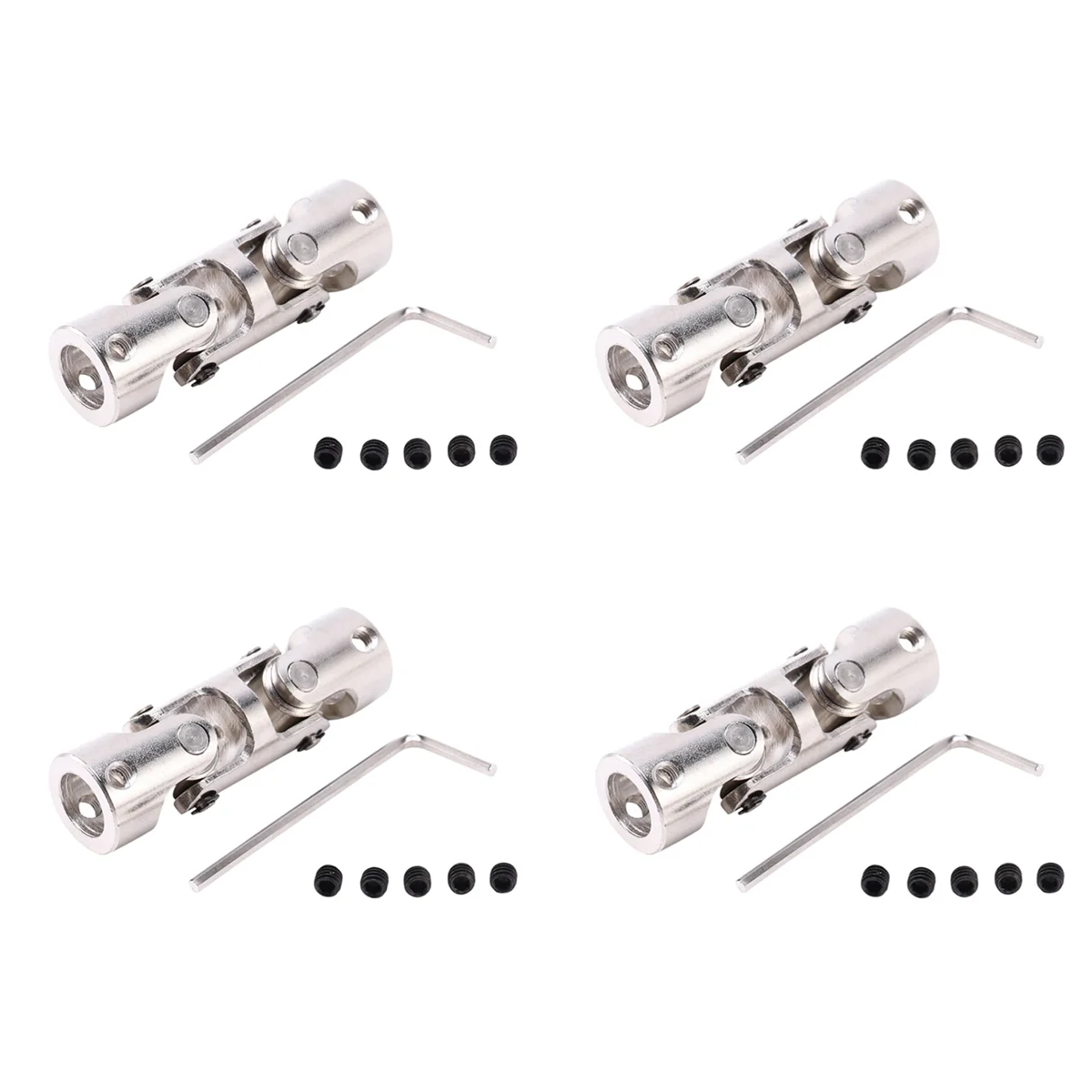 

N18R 4X Rc Double Universal Joint Cardan Joint Gimbal Couplings with Screw,6x6Mm