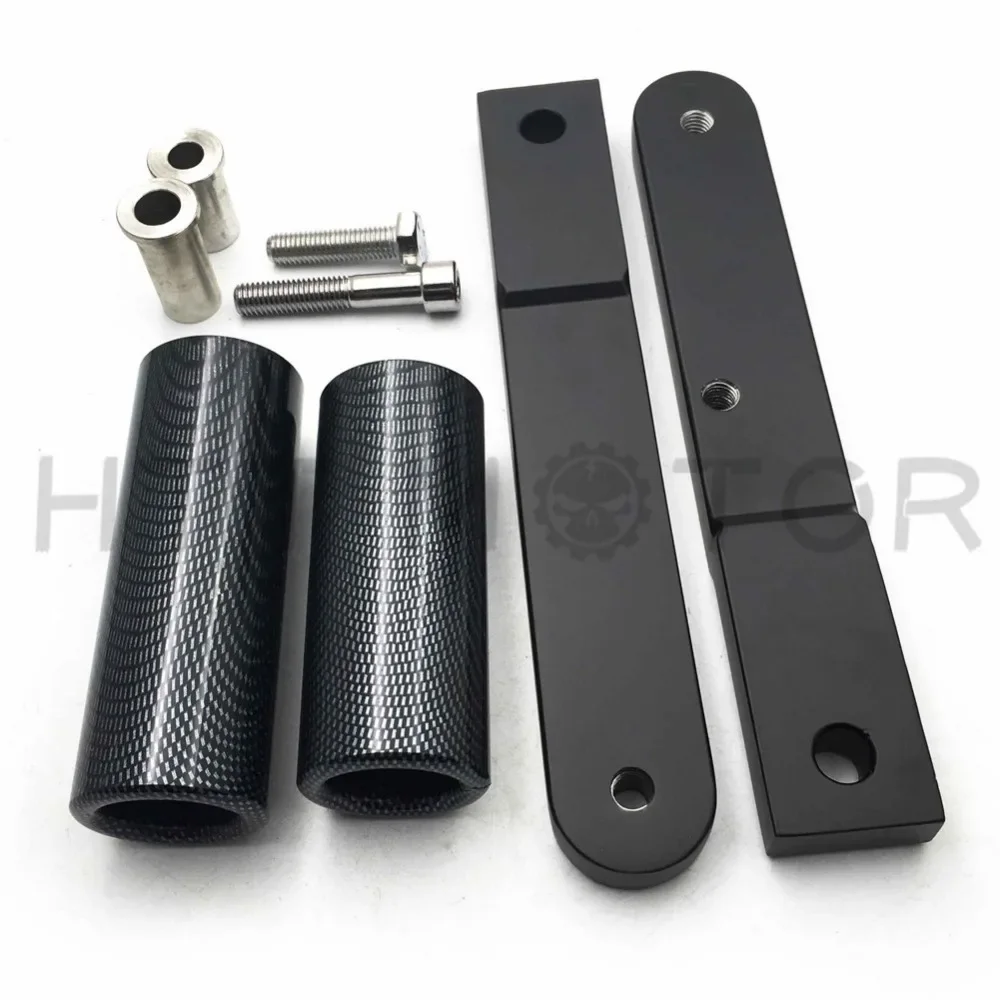 No Cut Frame Slider Protector for Honda 2009 2010 2011 2012 CBR 600RR CARBON FIBER Aftermarket Motorcycle Parts