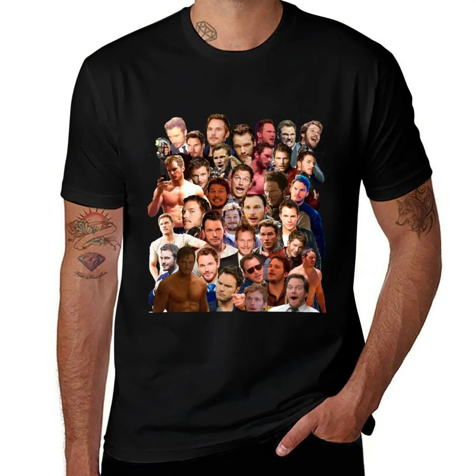 

Chris Pratt Paparazzi T-Shirt man t shirt designer men t shirt cotton 100% man t shirt cotton T-shirt