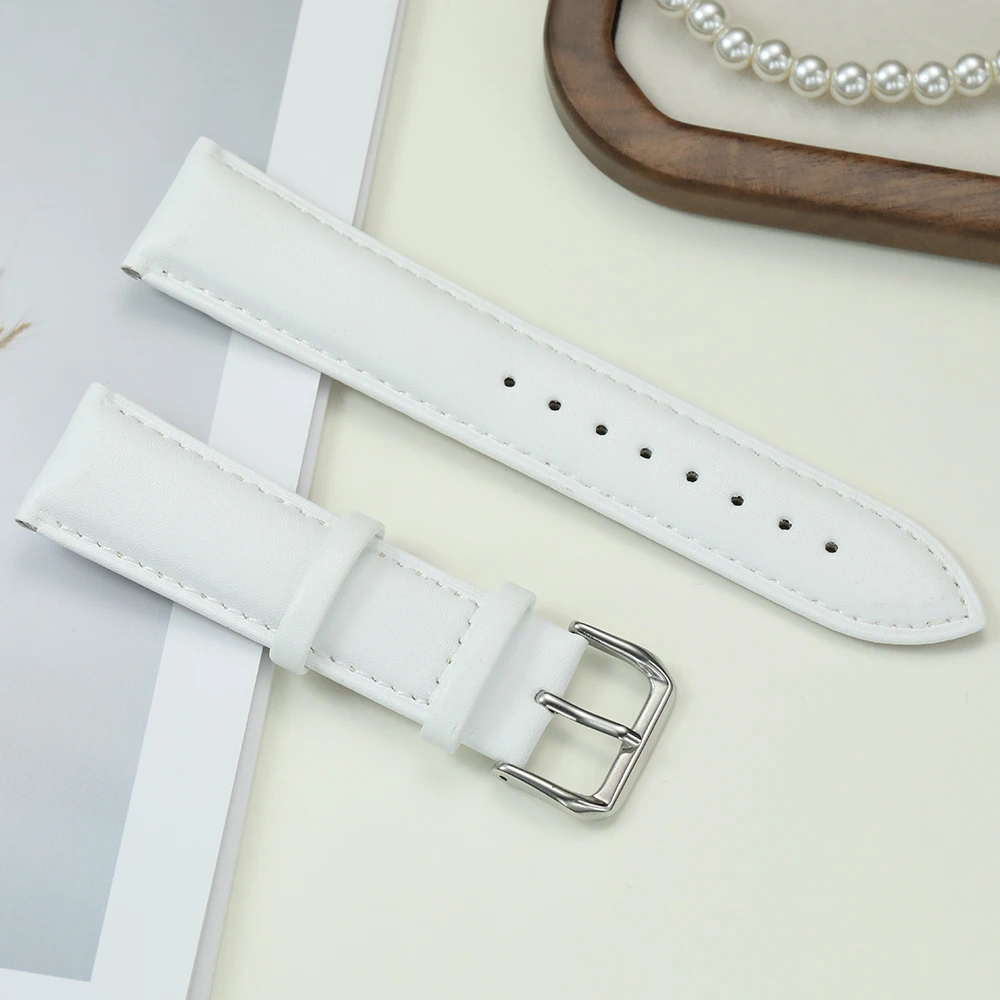 

Women Casual PU Leather Watch Straps 18mm 20mm 22mm Replacement Wristband White Green Blue Red Fashion Wrist Bracelets