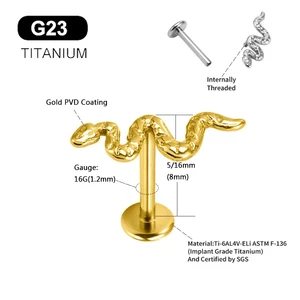 10 최고의 판매 뱀 물린 피어싱 -№6