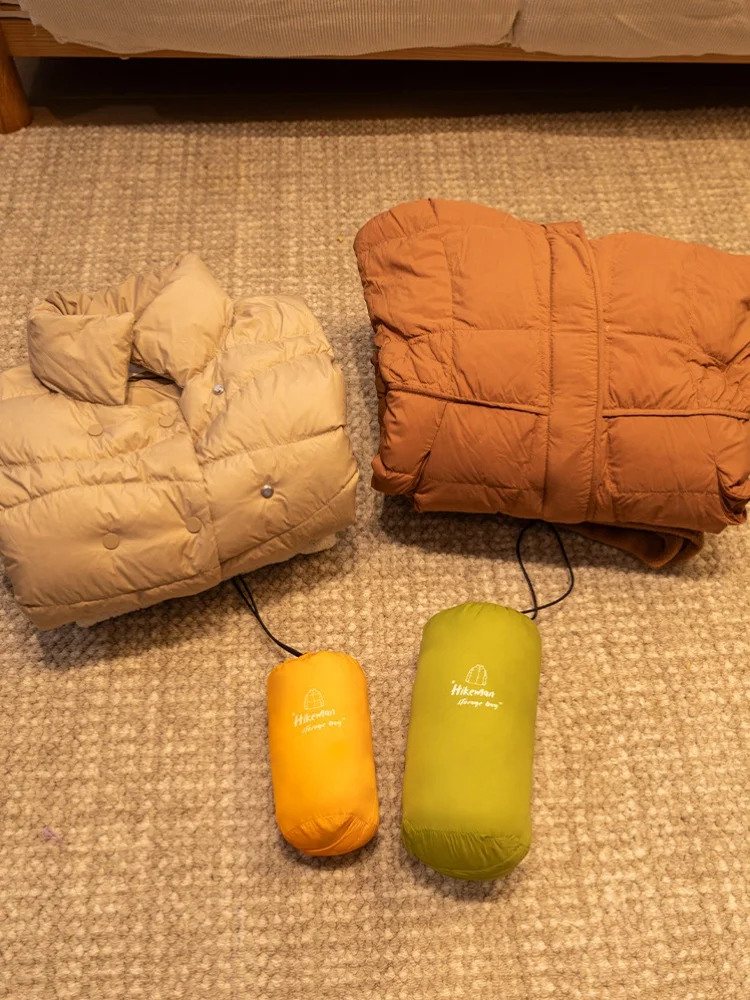 Outdoor Camping Daunenjacke Kompressionstasche Tragbare Kleidung Aufbewahrungstasche Reise Sonnenschutz Kleidung Kordelzug Tasche – Detail 11