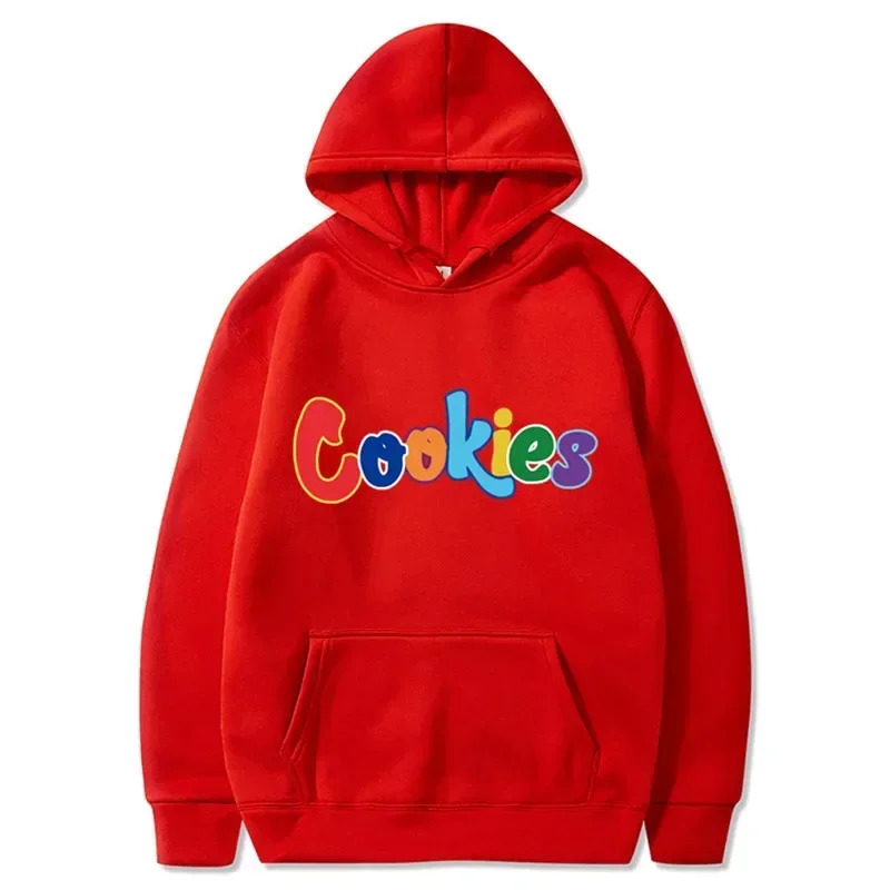 Classic Cookies Graphic Men's and Women's Long-sleeved Hoodie Casual Pullover Couple Street Fashion Clothes Y2k Sweatshirt