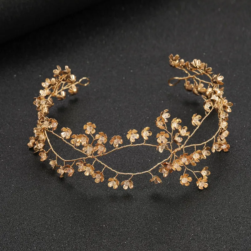 Diadema de flores pequeñas para niña, tocado elegante para boda, joyería para el cabello para novia, fiesta de cumpleaños, graduación, accesorios para el cabello