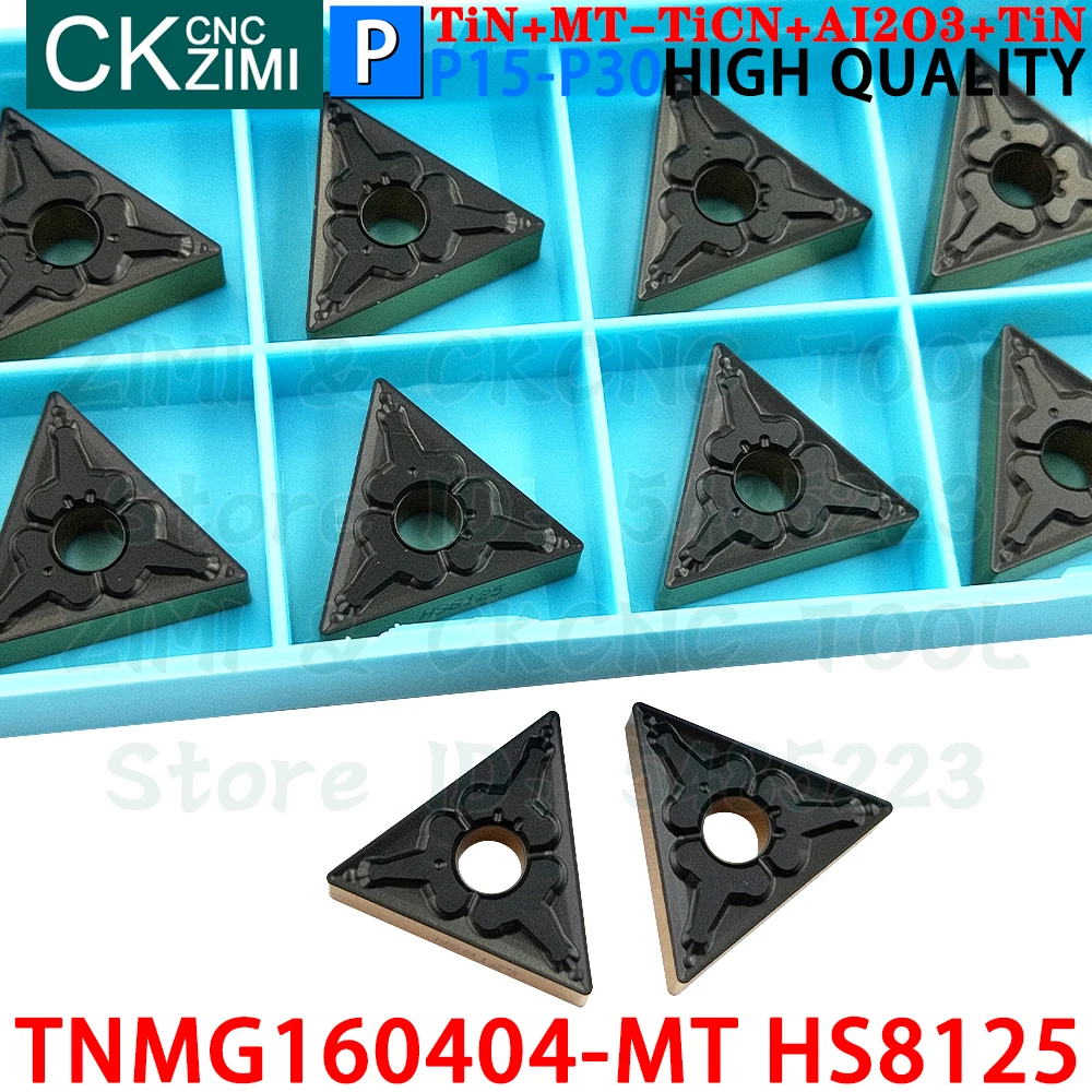 TNMG160404-MT HS8125 TNMG 160404 MT HS8125 Carbide Inserts External Turning Inserts Tools ​CNC machine Metal lathe Cutting Tools