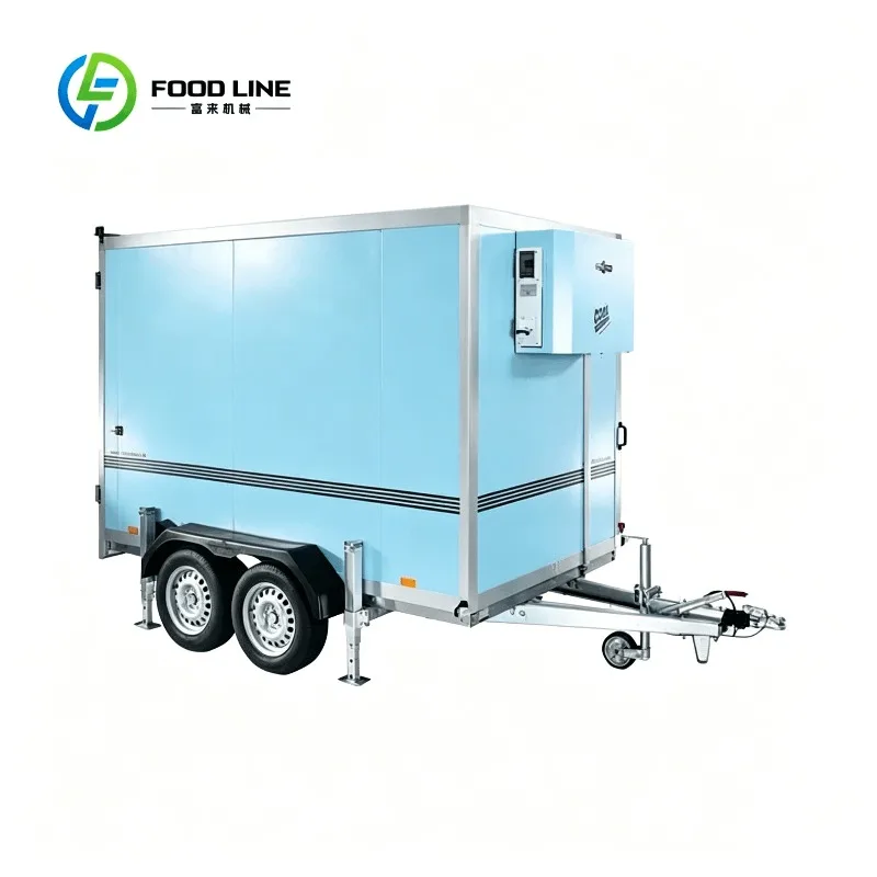 Customized Refrigerated Cargo Trailer With Dual Axle And Diamond Plate For Vegetable And Fruit Delivery Bulk Order Huge Savings