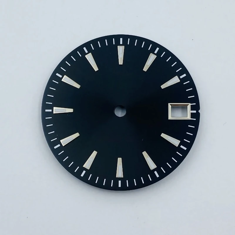 New for NH35 Dial 28.5MM Can Dial Green Luminous Mechanical Watch Modification for NH36 Literal Watch Accessories