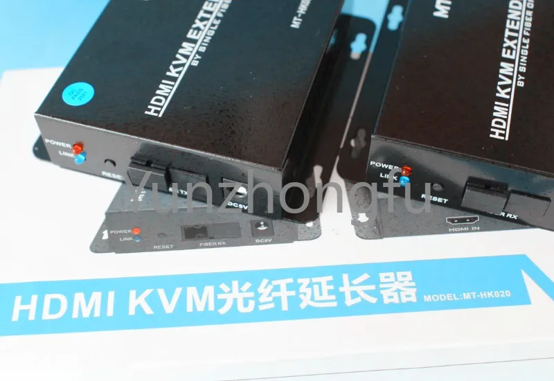 New MT-HK020 Optical Fiber KVM Extender Conversion HDMI USB Signal SC Single Mode Transmission 20km