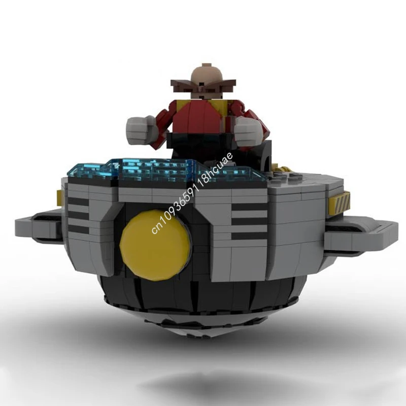 536 pezzi MOC Dimensioni Motoslitta del Dr. Eggman Building Blocks Natale Bambini Architettura fai da te Ispia ilimitato Regalo di creatività