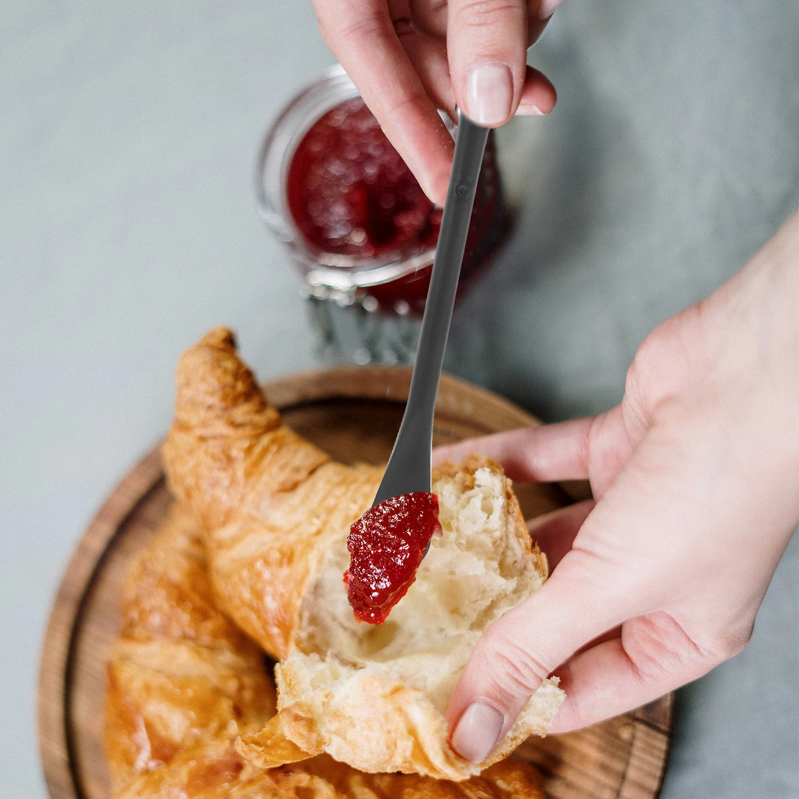 

5pcs Egg Manual Hand Whisk Baking Whisk Double-Headed Kitchen Tool Spoon For Mixing Eggs Cream Milk Cooking Baking Supplies