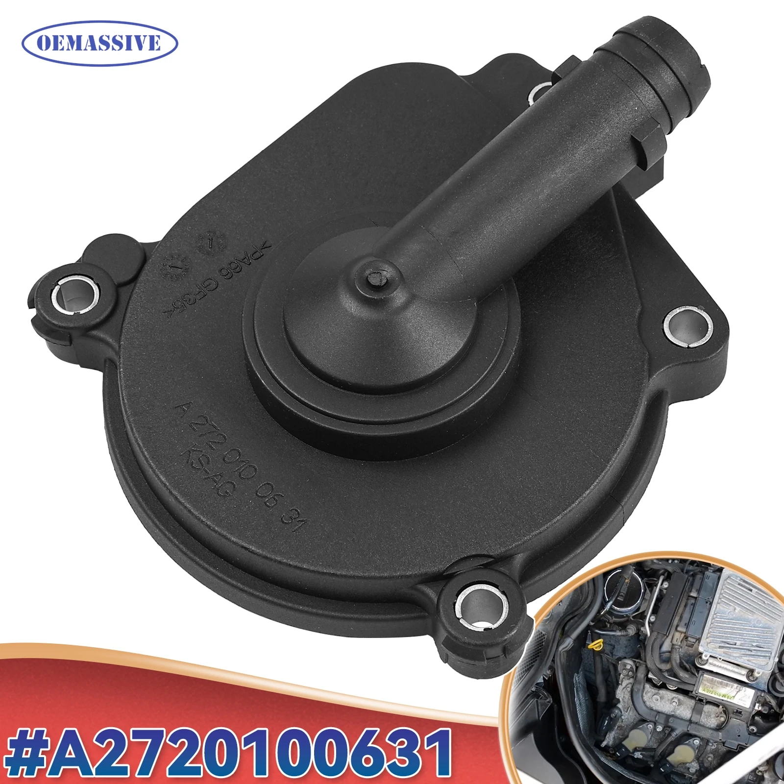 

Корпус крышки распределительного вала маслоотделителя для Mercedes-Benz W211 W212 E220 E260 E200 E300 E350 E250 E400 E500 A2720100631 2720100631