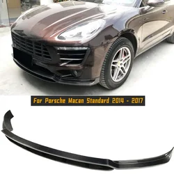 For Porsche Macan Standard 2014 2015 2016 2017 Carbon Fiber Front Bumper Lip Splitters Spoiler Car Front Lip Spoiler