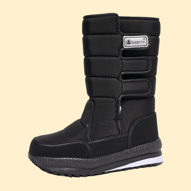 

Waterproof Men Snow Boot -40° Keep Warm Couples Boots Non-slip Platform Women Shoes Big Size 36-47 Men's Mid-calf Boots Outdoor