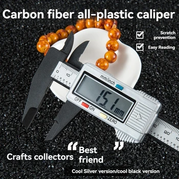 150mm 100mm Electronic Digital Caliper Carbon Fiber Dial Vernier Caliper Gauge Micrometer Measuring Tool Digital Ruler