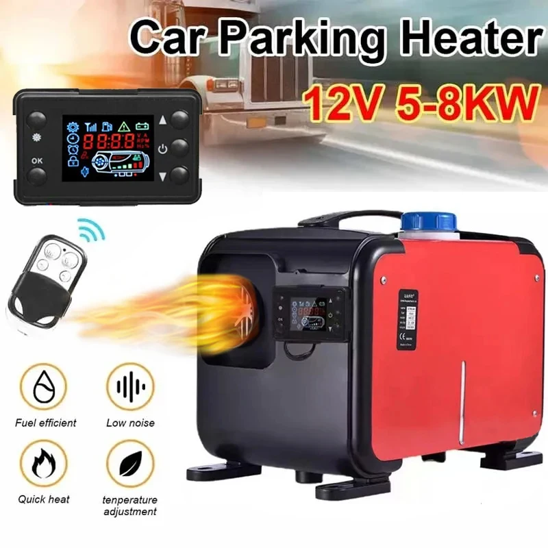 

3 in 1 Car Heater Diesel Auxiliary Air Heater 5KW/8KW 12V/24V/220V Parking Heater LCD Remote Control Engine Preheater Warmer