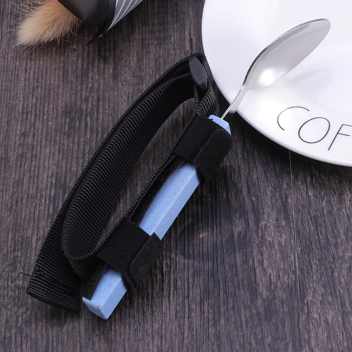 

Adjustable Cuff Spoon Elderly Disabled Assistant Ergonomic Design Easy Cleaning Long Use Home Nursing Hospital Health Care