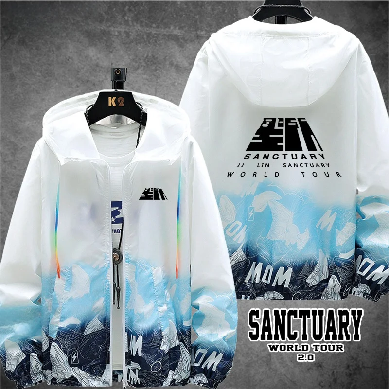 

JJ Lin Saint 20 Concert SMG Support Ultra-Thin Jaet Outerwear ex Summer Sun Protection Long Sve Loose Fit Polyester