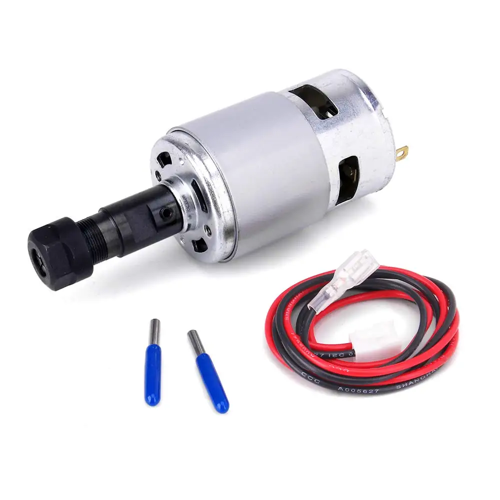 12V-24V Spindle Motor 20000 RPM 775 DC Motor Mini Electric Motor Double Ball Bearing Large Torque High Power for DIY Parts 3018