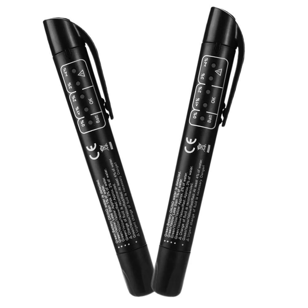 

2Pcs Brake Oil Tester Pen Accurate Measurement Portable Design Car Brake Fluid Testing Tool Liquid Level Indicator