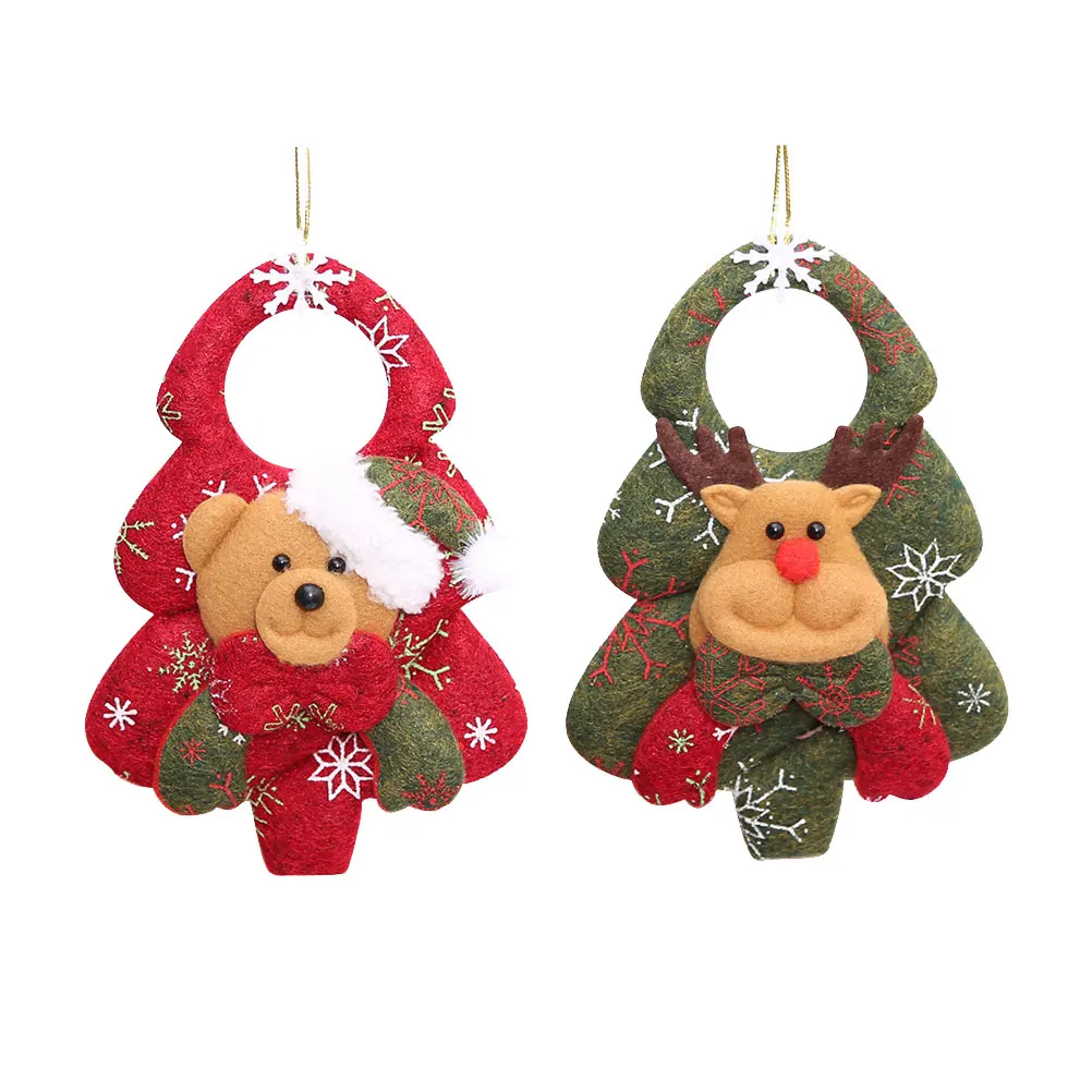 

2pcs Santa Claus Hanging Ornament Christmas Decoration Premium Material Sturdy Festival Decor Gift
