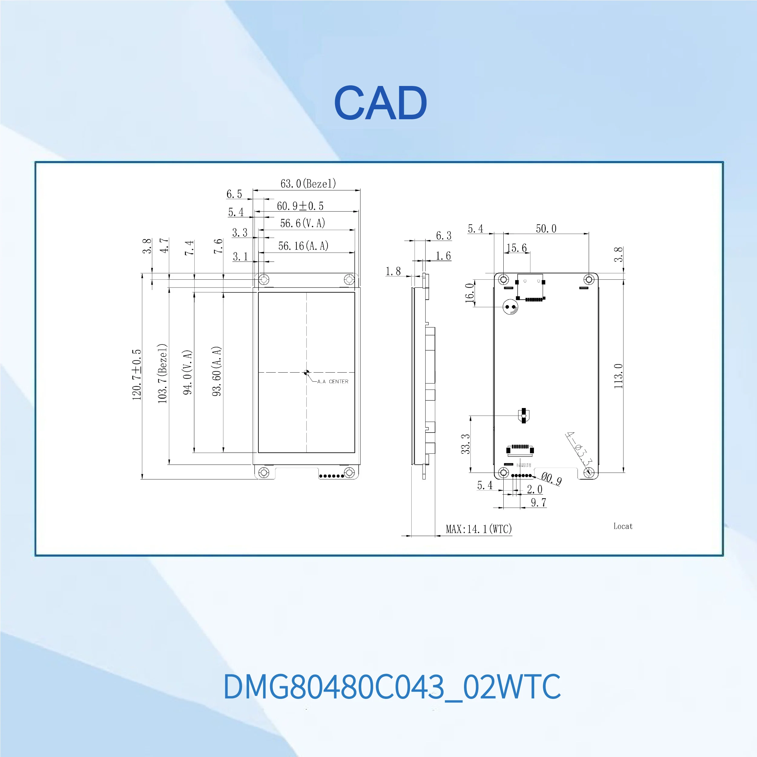 DWIN 4.3 Inch 480*800 TFT LCD HMI Display Module TTL UART IPS Capacitive/Resistive Touch Screen For Arduino DMG80480C043_02W