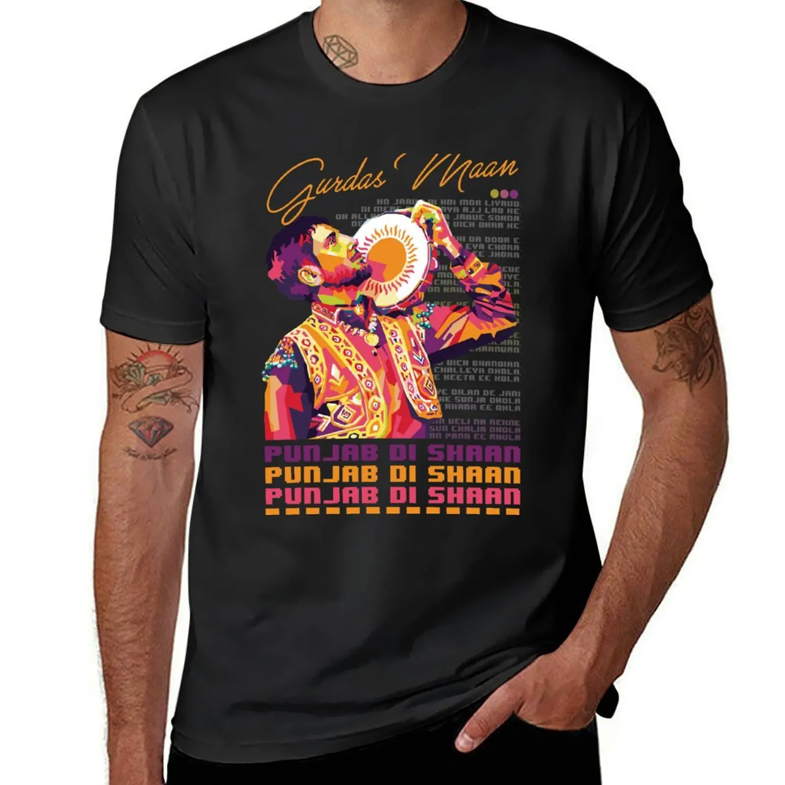 

Gurdas maan T-Shirt cute tops animal prinfor boys korean fashion kawaii clothes mens clothes