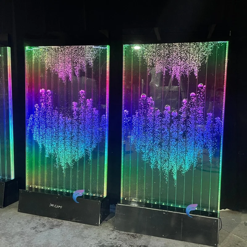 custom.Decorative Restaurant Color Changing LED Bubble Wall Panel with Acrylic Material Customizable Size Wireless/R