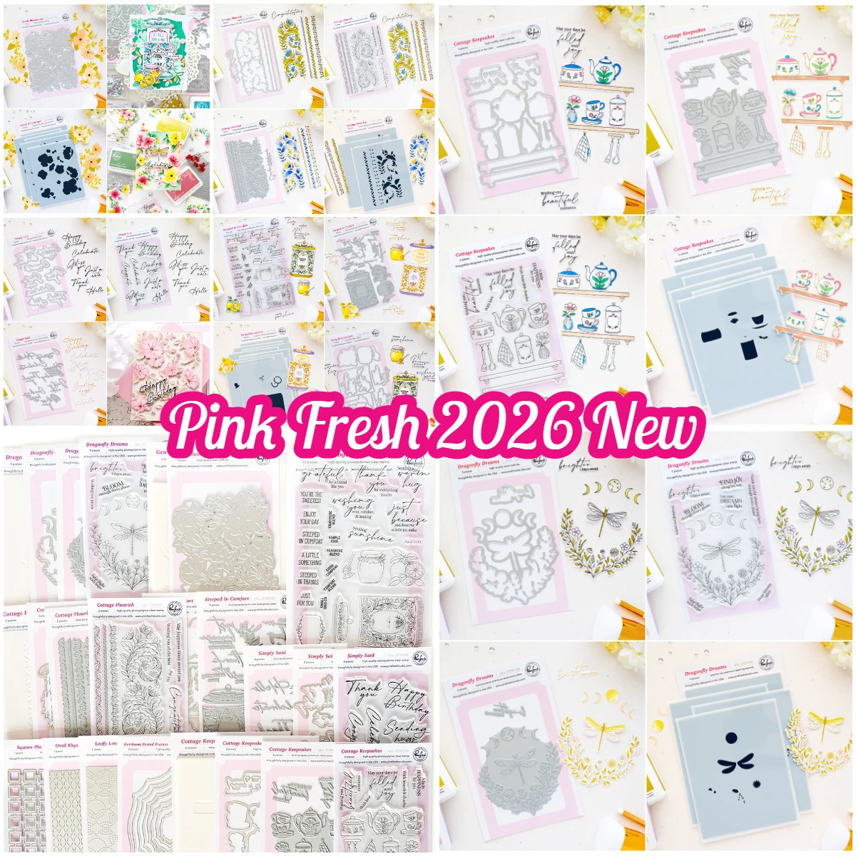 Holly Christmas Pinkfresh Studio Stanzformen, Schablonen für DIY Scrapbooking, Album, Stempel, Papierkartenherstellung, Prägung, neue Stanzform