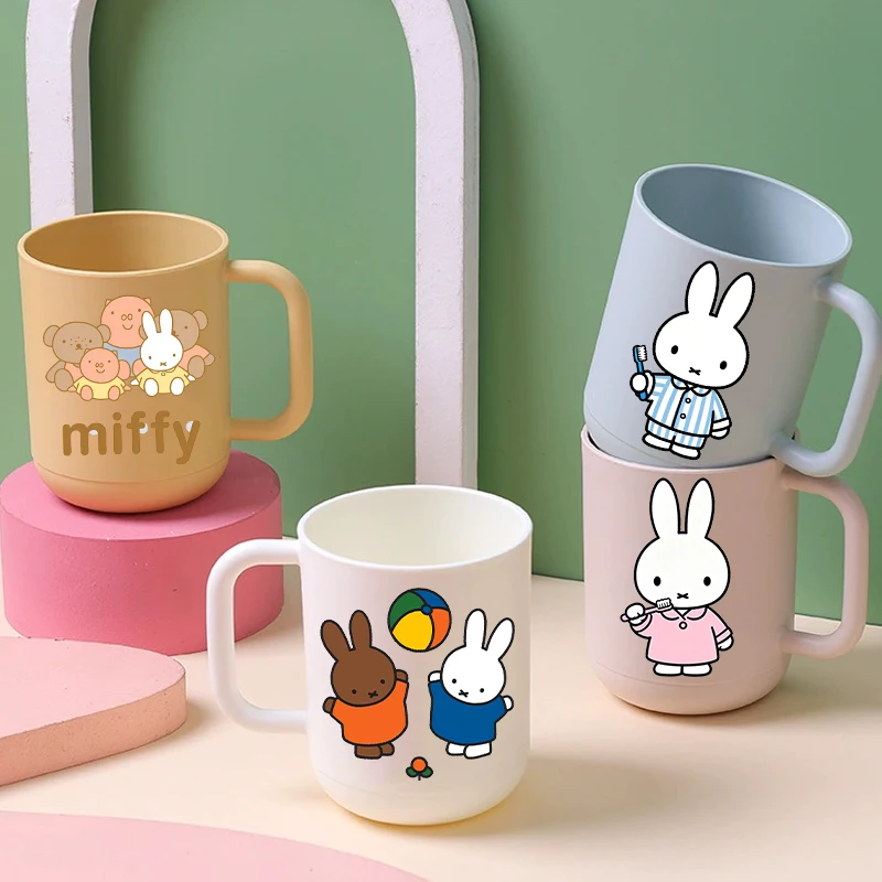 Niedlicher Miffy-Zahnbürstenbecher, Paar-Mundspülbecher, Damen- und Herren-Badezimmerzubehör, Kinder-Zahnbürstenbecher, Geschenk für beste Freunde