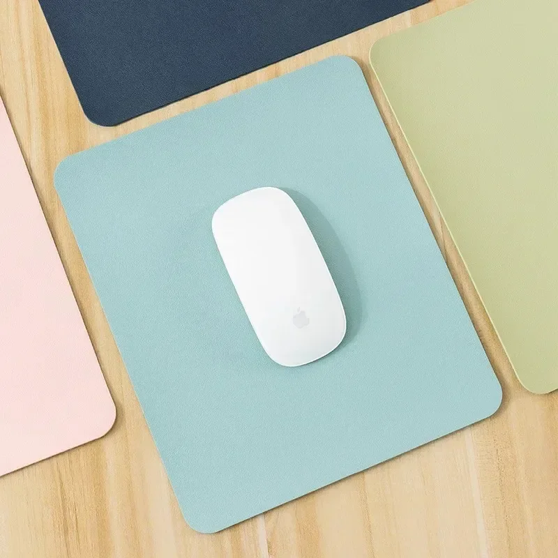 Hot Sale Small PU mouse pad Non-Slip Gaming Desktop Mouse Pad Waterproof Anti-Scratch Easy To Clean Mat For PC Laptop Desktop