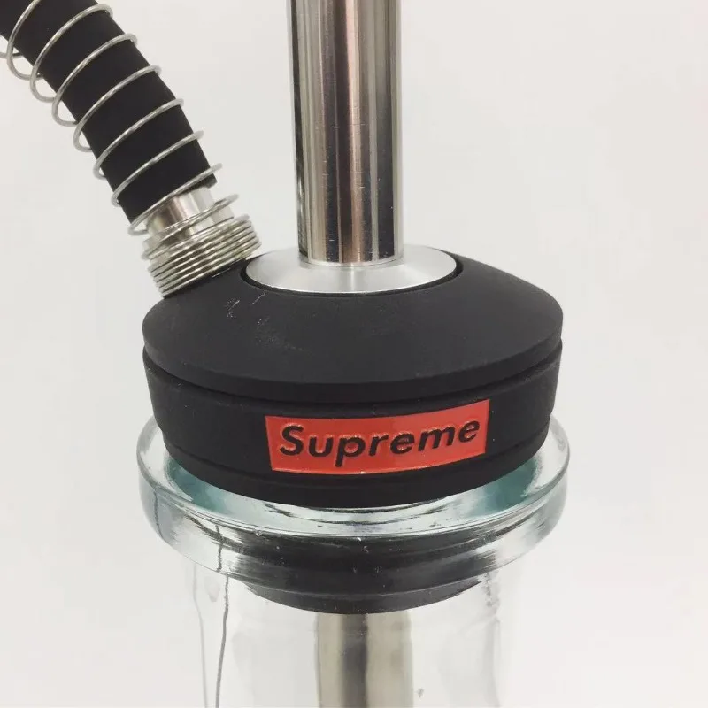 Arab hookah, large glass jug softsmoke hookah with handle clip spring