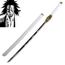 Newest Bleach 110cm Cosplay Anime Wood Role Playing Zaraki Kenpachi Assembled Sword 43inch Model Katana