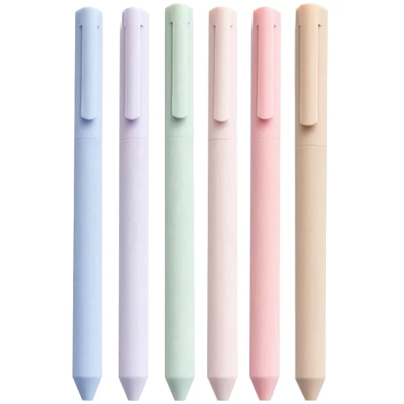 

AP-Colored Gel Pen Pastel Ink Colors Neutral Pens Fine Tip 0.5Mm Office Supplies Writing Journal