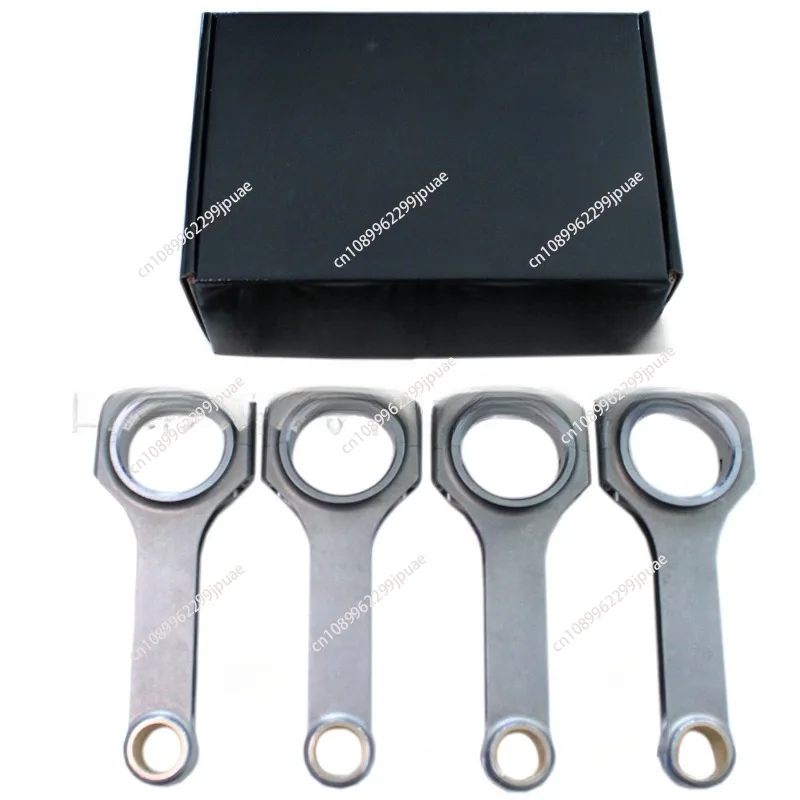 Connecting Rod Conrod H Beam Forged 4340 Rods For Conversion Car EA888-23 Pin Set 4 Dominant Bolts