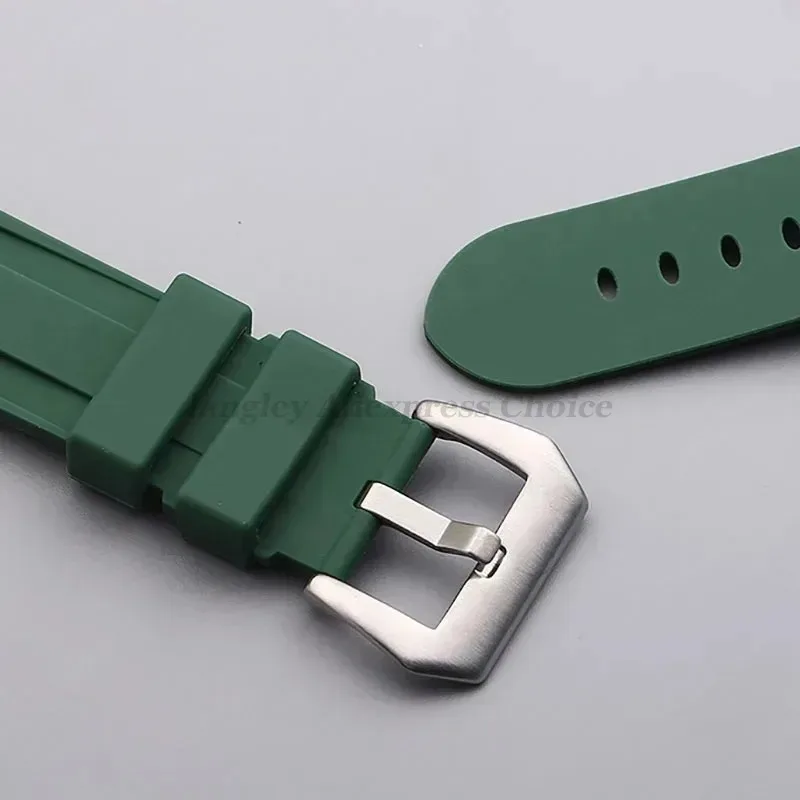Correa de silicona para reloj Panerai, pulsera de goma de 20mm, 22mm, 24mm y 26mm, correa de repuesto deportiva para reloj Omega