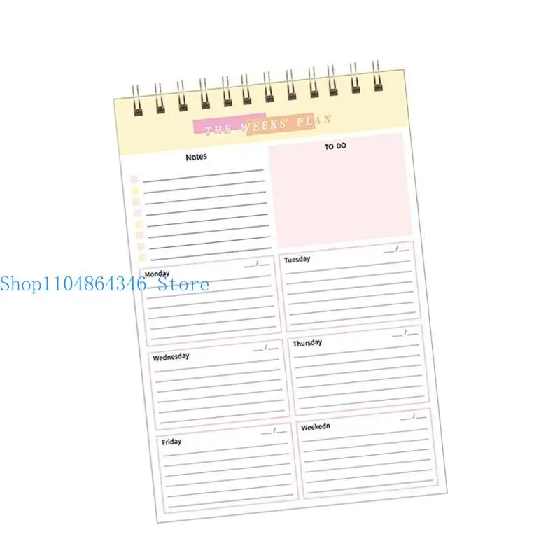 5ASD SPIRALS Блокноты 2025 Планировщик еженедельный планировщик еженедельный планировщик Daily Planner Planner