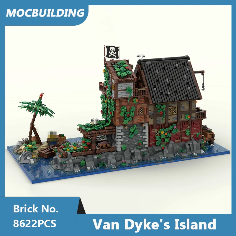MOC Building Blocks Van Dyke's Island Model DIY Assembled Bricks Architecture Series Creative Collection Toys Gifts 8622PCS